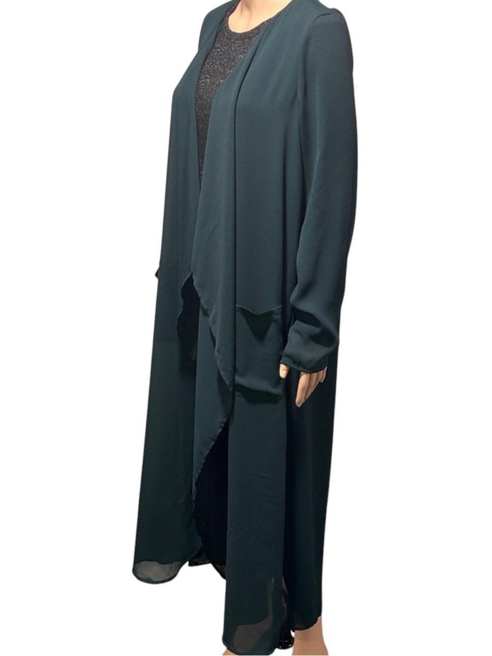 Forever 21 women green long sleeve cardigan